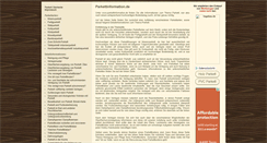 Desktop Screenshot of parkettinformation.de